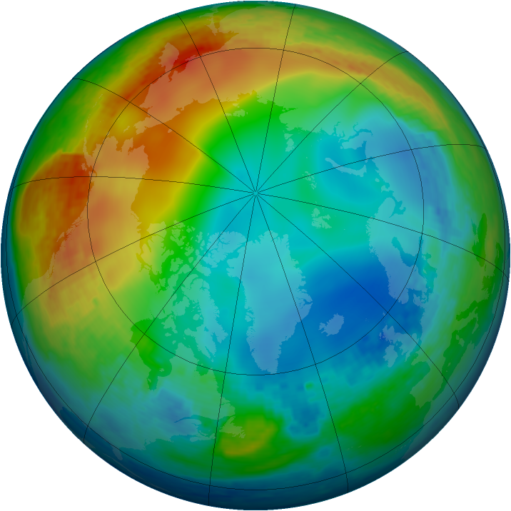 Arctic ozone map for 18 December 2002